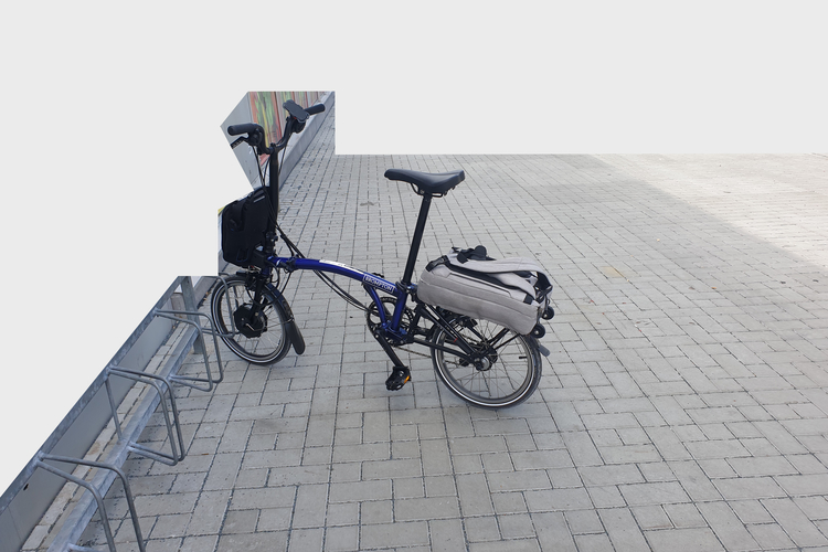Brompton Electric H6L, bolt blue