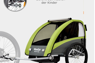 Veelar Sports Kinderanhänger für 2