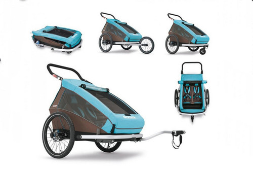 Croozer Kid for 2 gefedert