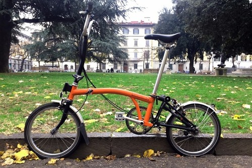 Brompton Folding bike Verleih in Firenze